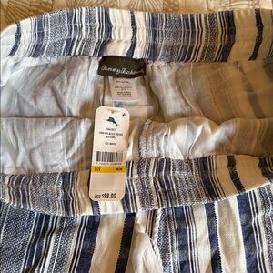 Tommy Bahama Navy and White Striped Joggers